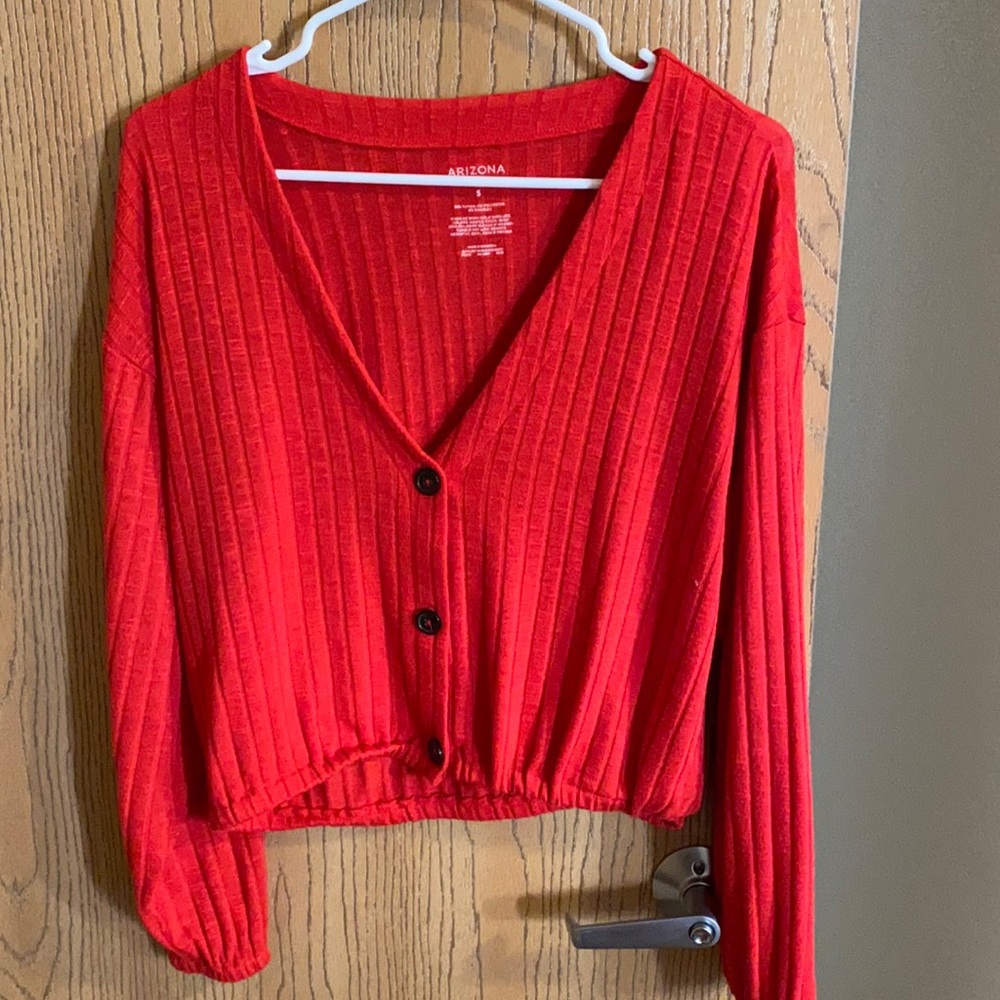 Cropped button down Arizona long sleeve!
